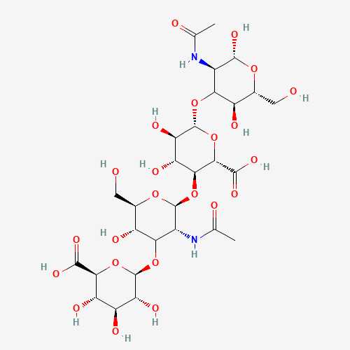 Molecular structure diagram of hyaluronic acid