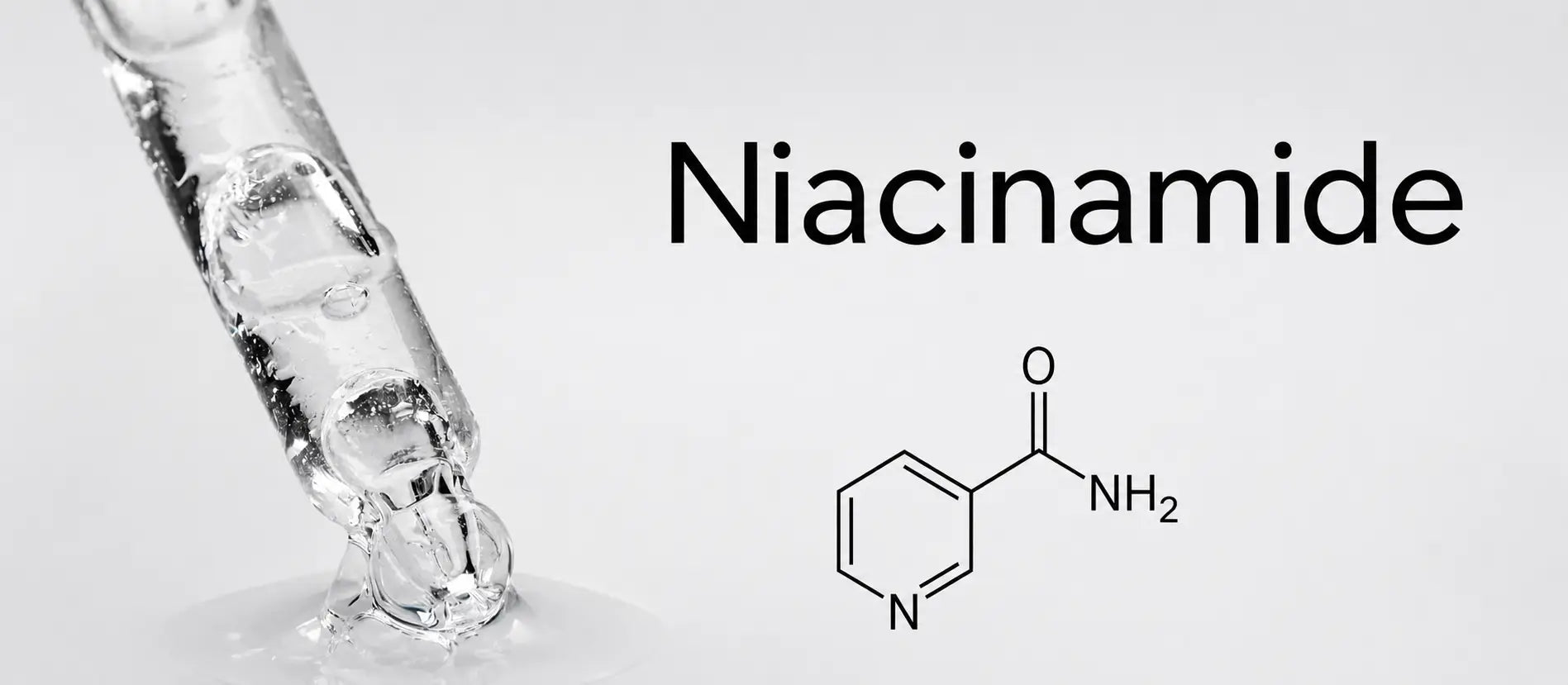 Niacinamide skincare shown as a natural alternative for acne-prone skin