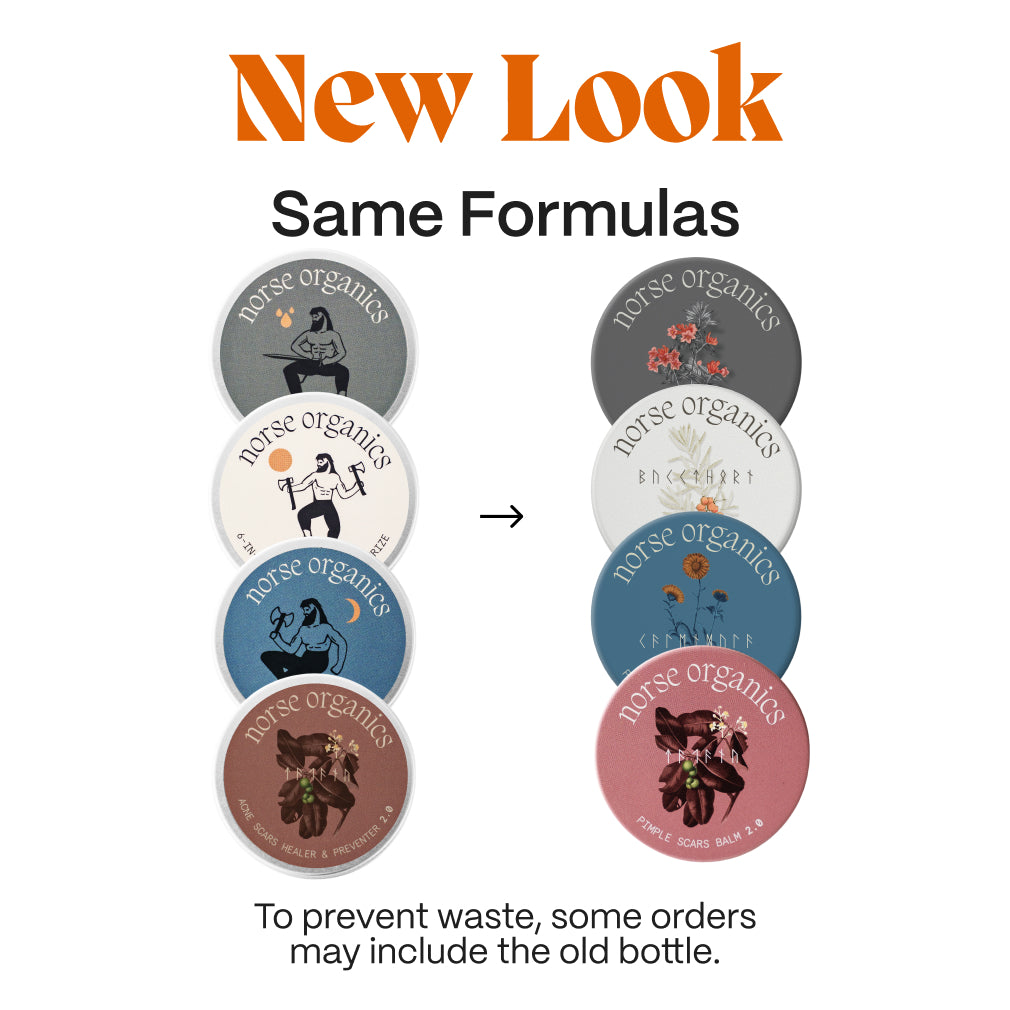 New look, same formula comparison of old and new Complete Acne Killer System 2.0 jar lids