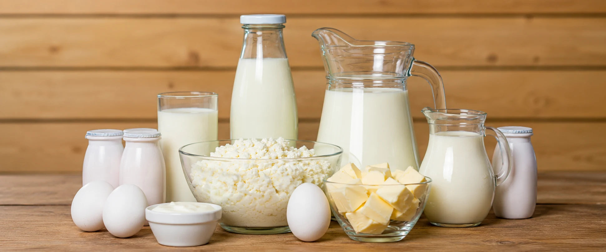 Assorted dairy foods that may trigger acne breakouts